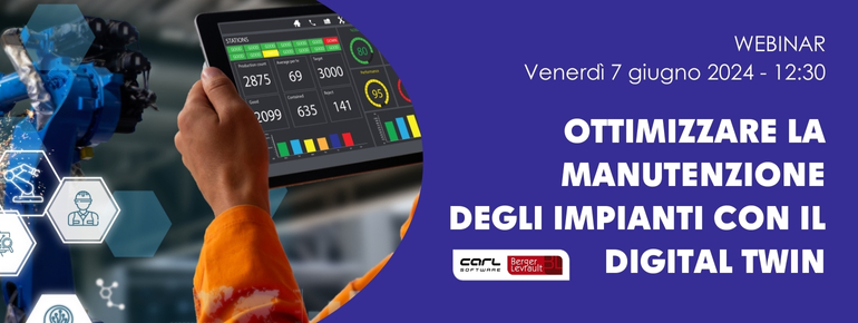 Webinar | Ottimizzare la manutenzione degli impianti con il Digital Twin